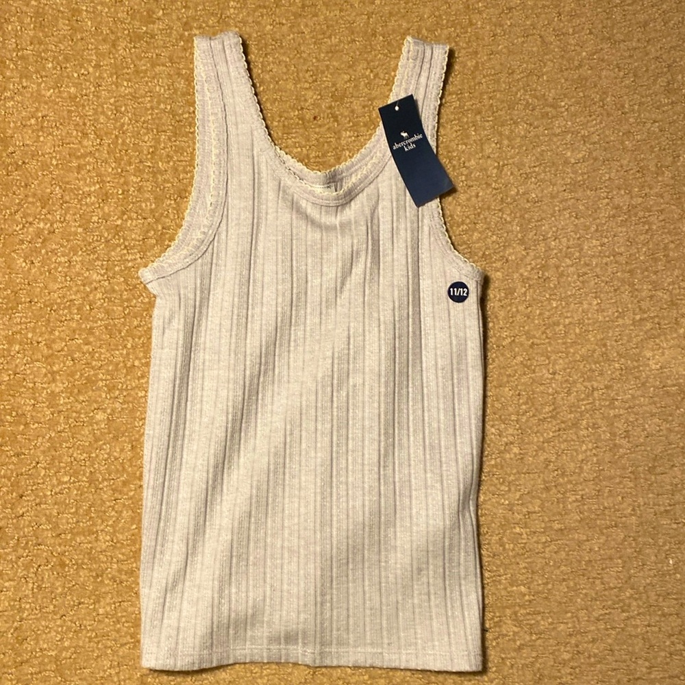 Abercrombie Kids Girls Pointelle Tank
